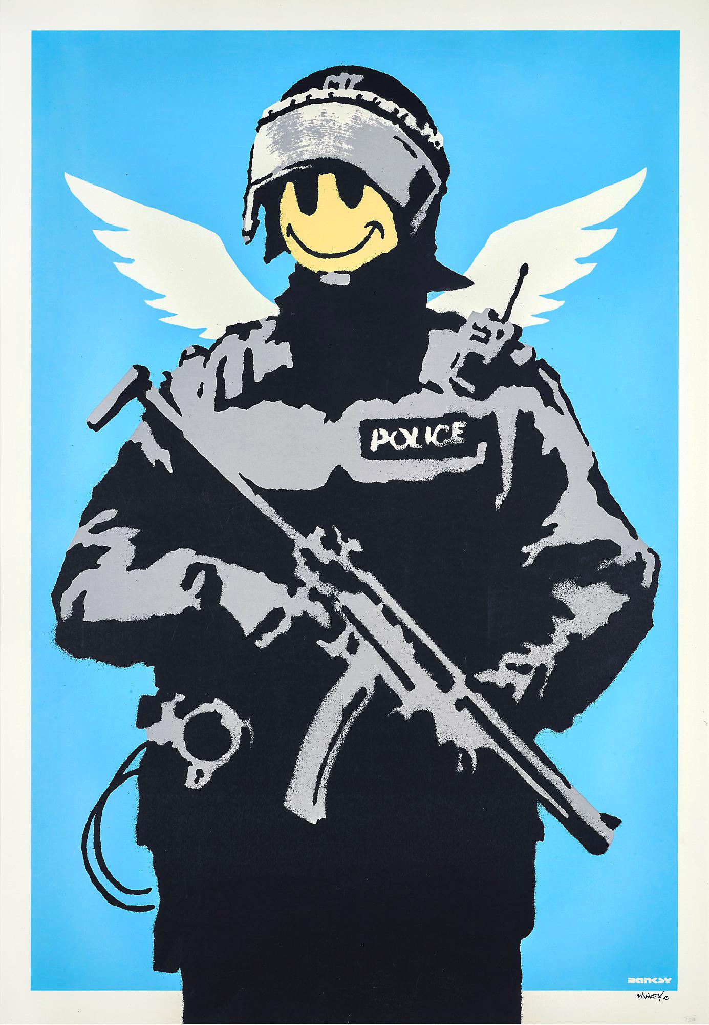 Banksy - Flying Copper (Unsigned)